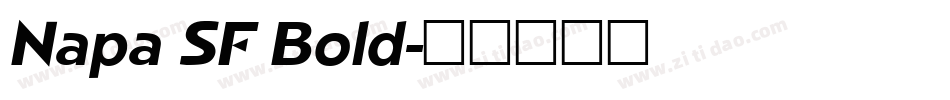 Napa SF Bold字体转换